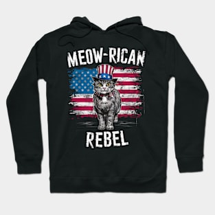 meow-rican rebel Hoodie